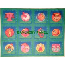 BAVLNĚNÁ LÁTKA - panel 26 x 35 cm  FNP130