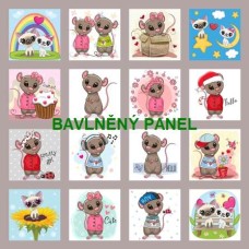 BAVLNĚNÝ PANEL - SADA 47 X 47 cm NP-190a