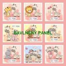 BAVLNĚNÝ PANEL - SADA 47 X 47 cm NP-205a