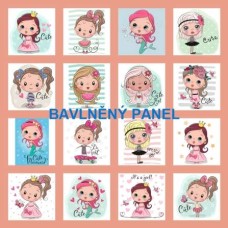BAVLNĚNÝ PANEL - SADA 35 X 35 CM  NP-212a