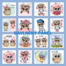BAVLNĚNÝ PANEL - SADA 35 X 35 CM  NP-215a