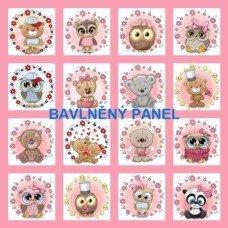 BAVLNĚNÝ PANEL - SADA 35 X 35 CM  NP-217