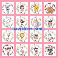 BAVLNĚNÝ PANEL - SADA 47 X 47 cm NP-218