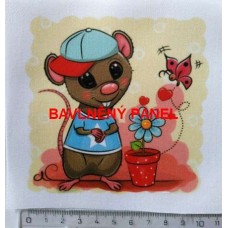 BAVLNĚNÝ PANEL DĚTSKÝ 10 x 11 cm   DOF178