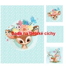 Autorská sada bavlněných panelů na peřinku č.2