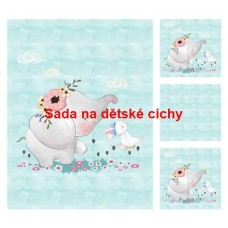 Autorská sada bavlněných panelů na peřinku č.30