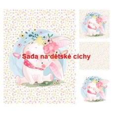 Autorská sada bavlněných panelů na peřinku č.36