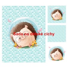 Autorská sada bavlněných panelů na peřinku č.41