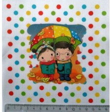 BAVLNĚNÝ PANEL DĚTSKÝ 15 x 15 cm   DOF334