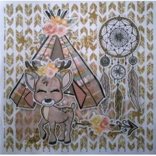 BAVLNĚNÝ PANEL DĚTSKÝ 25 X 25cm   ROF185