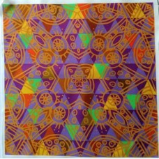 BAVLNĚNÁ LÁTKA - panel 35 X 35 cm  8MAN111
