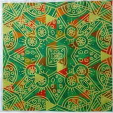 BAVLNĚNÁ LÁTKA - panel 35 X 35 cm  8MAN112