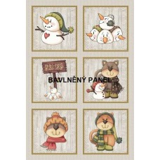 BAVLNĚNÝ PANEL - SADA 27 x 40 cm  MDF9