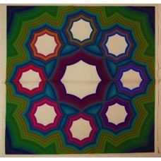 BAVLNĚNÁ LÁTKA - panel 35 X 35 cm  9MAN21
