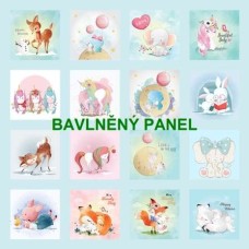 BAVLNĚNÁ LÁTKA - panel 47x47 cm  FNP245