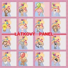 BAVLNĚNÁ LÁTKA - panel 35 x 35 cm  FNP273