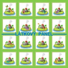 BAVLNĚNÝ PANEL i na pexeso- varianty velikostí, 24DINO