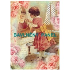 BAVLNĚNÝ PANEL - 14 x 20 cm ZPF148
