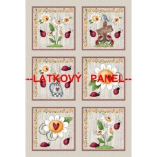 BAVLNĚNÝ PANEL - SADA větší 36 x 53 cm  MDVF54