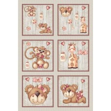 BAVLNĚNÝ PANEL - SADA větší 35 x 53 cm  MDVF8