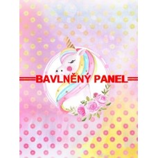 Velký bavlněný panel  75x100cm PEŘ 9