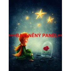 BAVLNĚNÝ PANEL Malý princ 67x90 cm  BSK-04 - 2.JAKOST - CHYBA TISKU