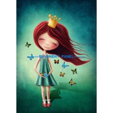 BAVLNĚNÝ PANEL princezna  26x35 cm BSK-43
