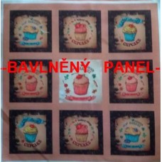 BAVLNĚNÁ LÁTKA - panel 35 x 35 cm  FNP272