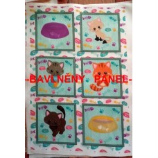 BAVLNĚNÁ LÁTKA - panel 20 x 30 cm  FNP293