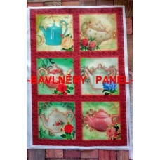 BAVLNĚNÁ LÁTKA - panel 27 x 40 cm  FNP308