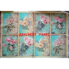 BAVLNĚNÁ LÁTKA - panel 45 x 66 cm  FNP323