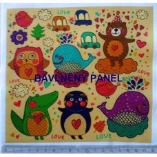 BAVLNĚNÝ PANEL - 17 x 18 cm ZP857