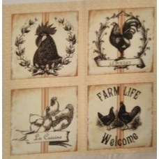 BAVLNĚNÝ PANEL - SADA 35 x 35 cm  NGS129