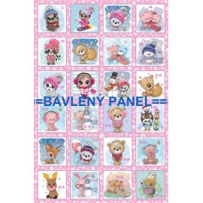 Látkový panel - varianty velikosti  124-84 číslicový