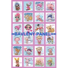 Látkový panel - varianty velikosti  124-87 číslicový