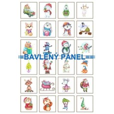 Látkový panel - varianty velikosti  124-125