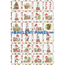 Látkový panel - varianty velikosti  124-138 číslicový