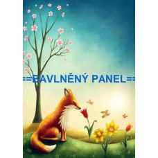 BAVLNĚNÝ PANEL liška  7x10 cm  BSK-57