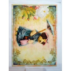 BAVLNĚNÁ LÁTKA - panel 21x30 cm  FLP371