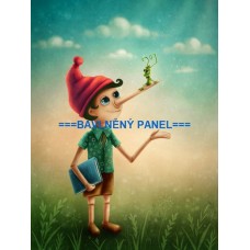 BAVLNĚNÝ PANEL Pinokio   15x20cm  BSK-71