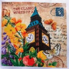 BAVLNĚNÝ PANEL Londýn 15x15 cm - vin230