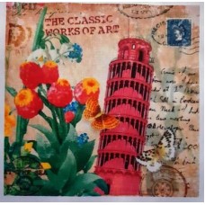 BAVLNĚNÝ PANEL Pisa 15x15 cm - vin245