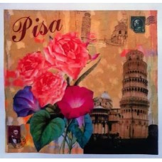 BAVLNĚNÝ PANEL Pisa 15x15 cm - vin246