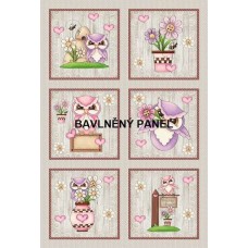 BAVLNĚNÝ PANEL - SADA 20x30 cm  MDMF2