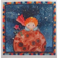 BAVLNĚNÝ PANEL MALÝ PRINC 10x10 cm  MDP82