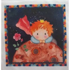 BAVLNĚNÝ PANEL MALÝ PRINC 10x10 cm  MDP84