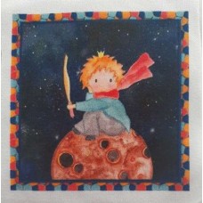BAVLNĚNÝ PANEL MALÝ PRINC 10x10 cm  MDP85