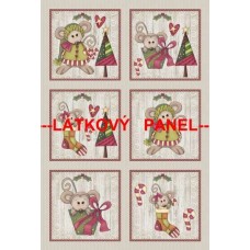 BAVLNĚNÝ PANEL - SADA větší 27 x 40 cm  MDf31