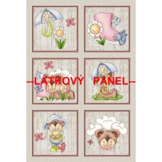 BAVLNĚNÝ PANEL - SADA 27 x 40 cm  MDf5