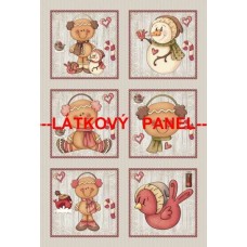 BAVLNĚNÝ PANEL - SADA 36 x 53 cm  MDVf52